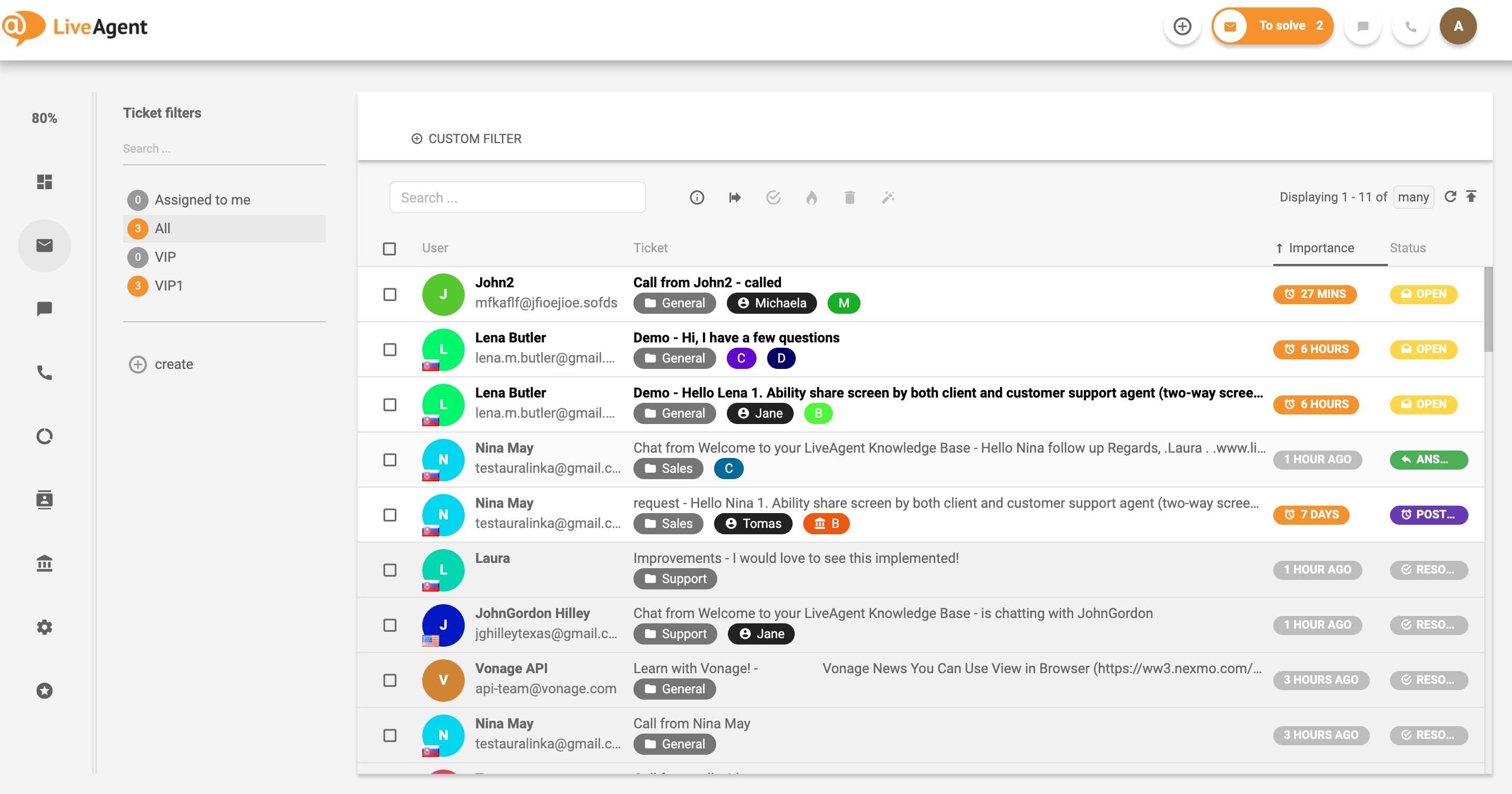 Create customer value with LiveAgent Universal inbox